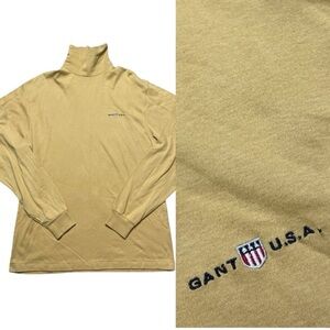 GANT USA Turtleneck Mustard Yellow Size Large